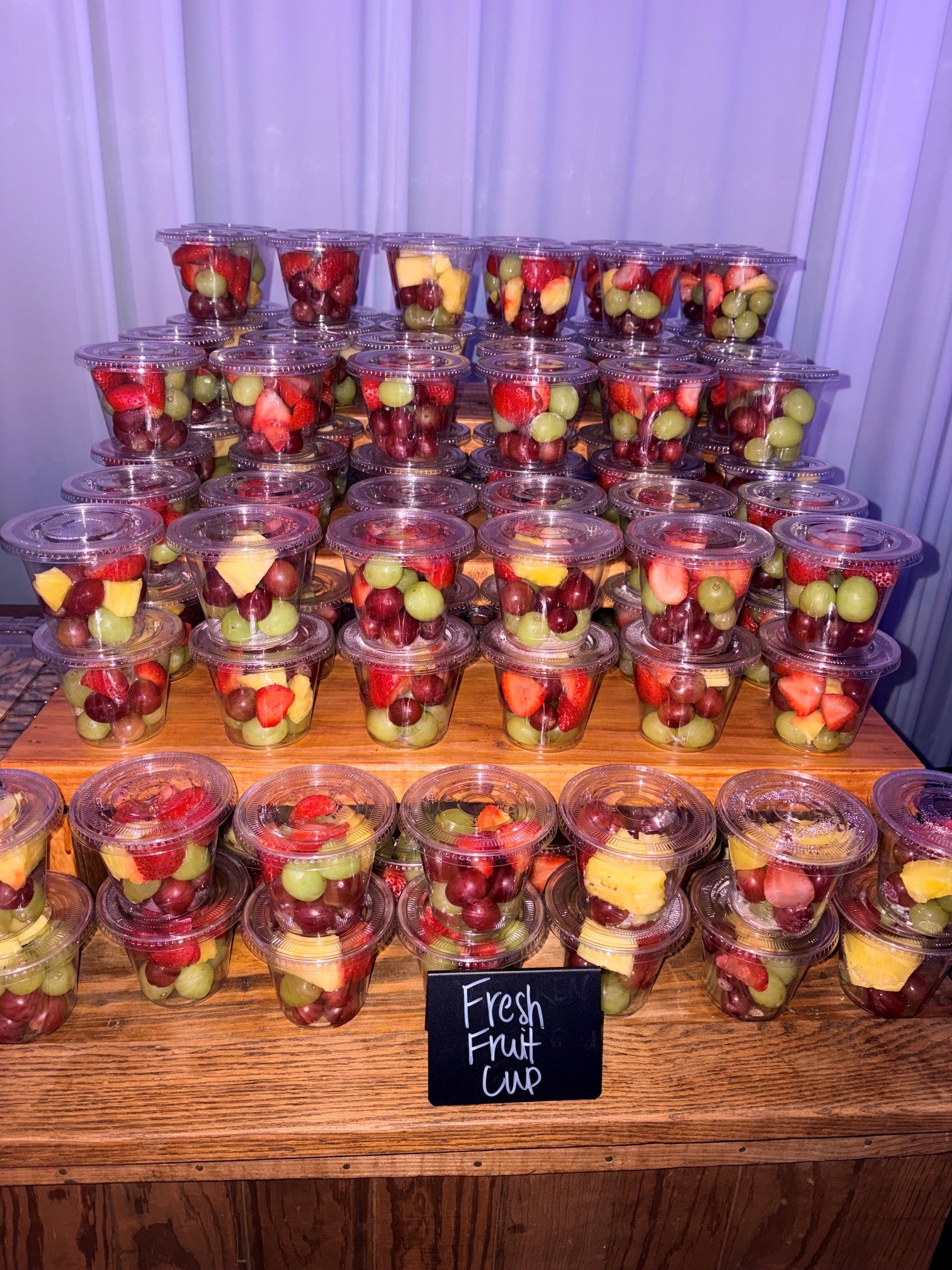 Fresh fruit prepared for the KHS Homecoming Dance