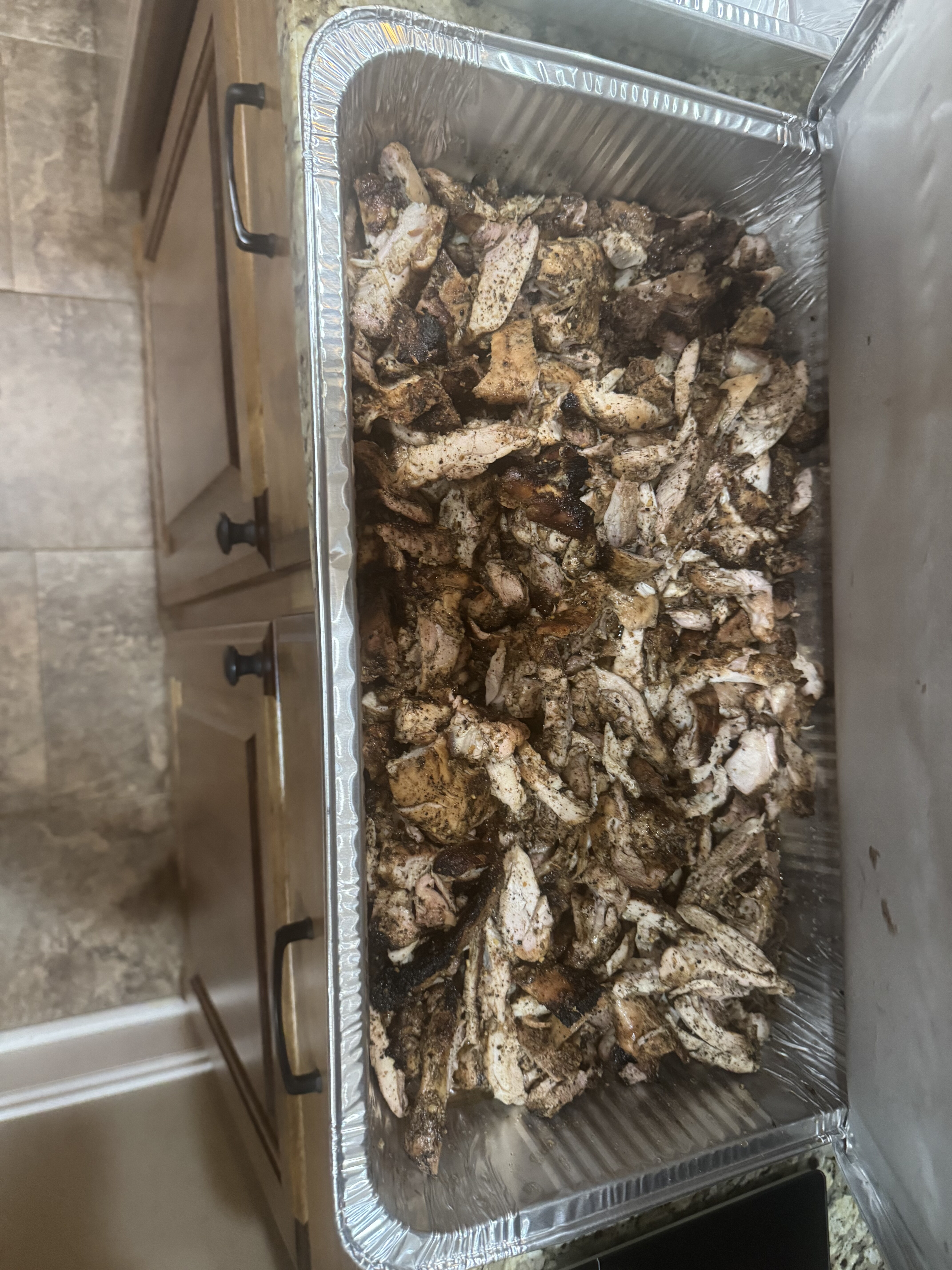 Grilled fajita chicken tray