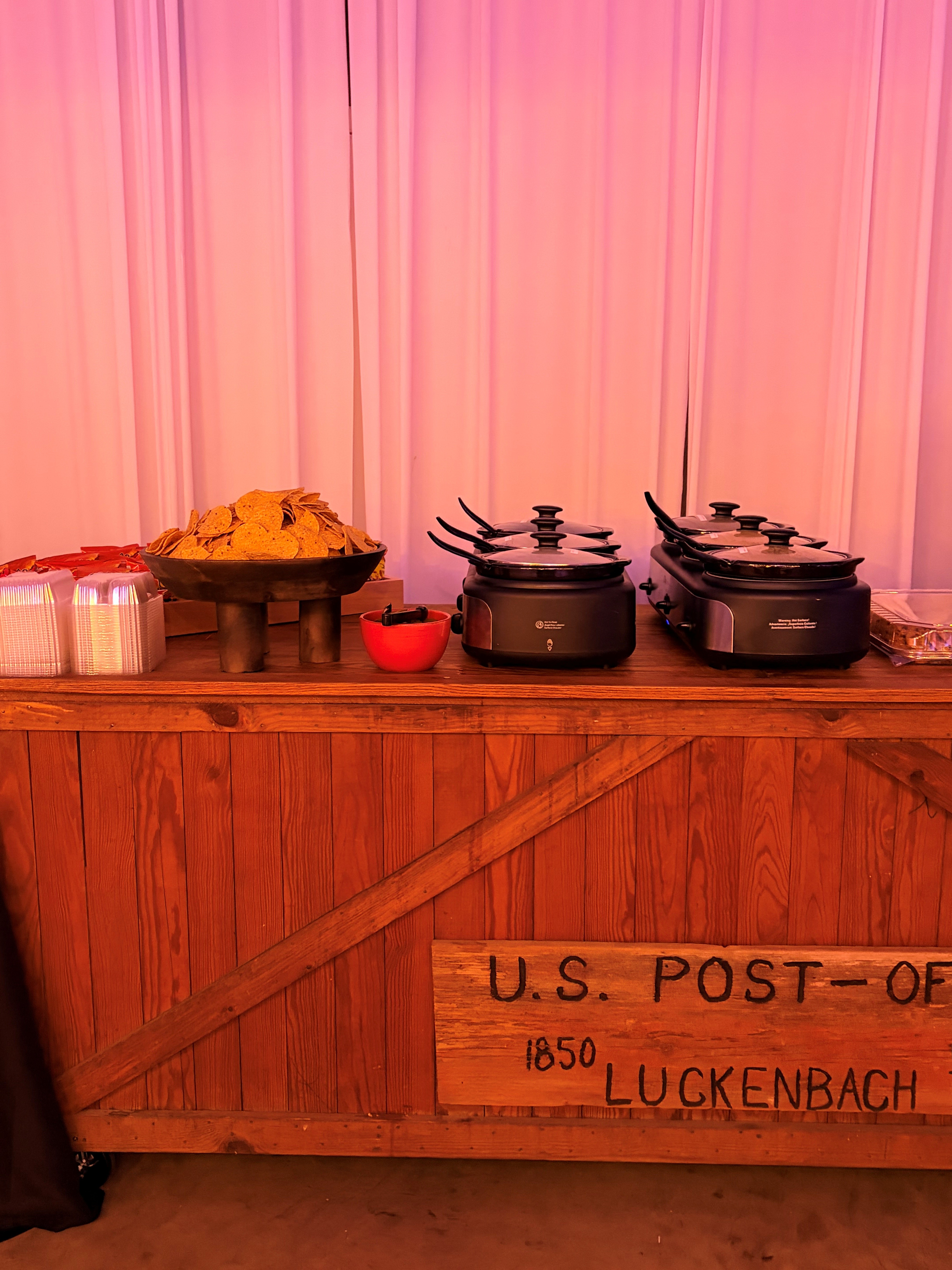 Nacho bar and catered food service prepared for the KHS Homecoming Dance